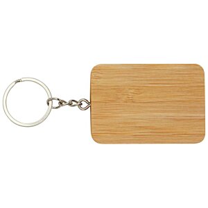Additional Image 1 - a wooden key chain with a ring