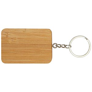 Additional Image 2 - a wooden square key chain
