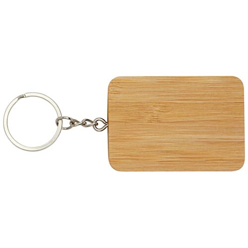 Additional Image 1 - a wooden key chain with a ring