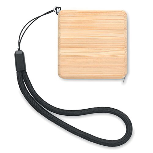 Additional Image 2 - a wooden square with a black strap