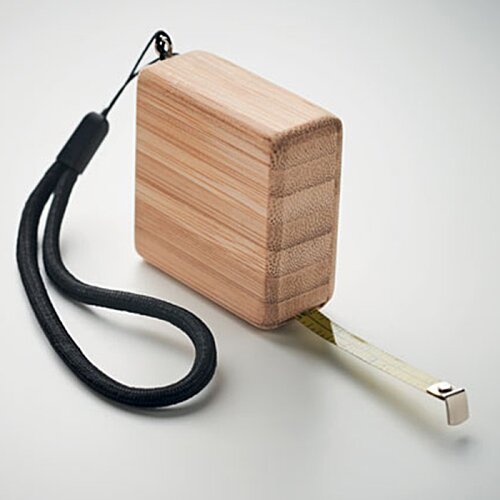 Additional Image 3 - a wooden block with a black strap