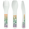 View Image 2 of 9 of Lunch Mate Recycled Cutlery Set - White - Digital Printed Case & Cutlery