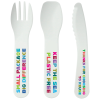 View Image 3 of 9 of Lunch Mate Recycled Cutlery Set - White - Digital Printed Case & Cutlery