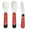View Image 9 of 9 of Lunch Mate Recycled Cutlery Set - White - Digital Printed Case & Cutlery