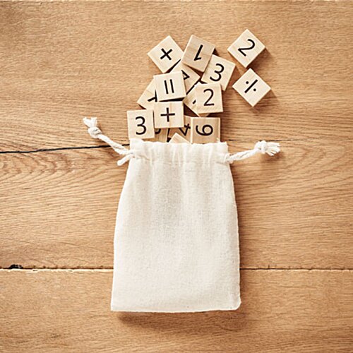 Additional Image 2 - a bag with small wooden blocks on it