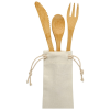 View Image 4 of 5 of Celuk Bamboo Cutlery Set - Printed