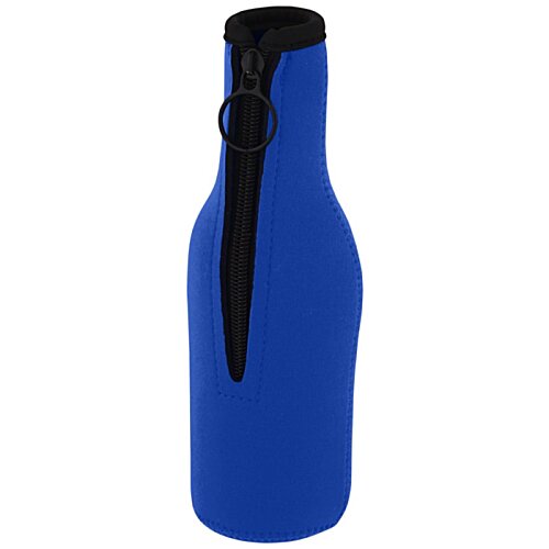 Additional Image 4 - a blue water bottle with a black strap