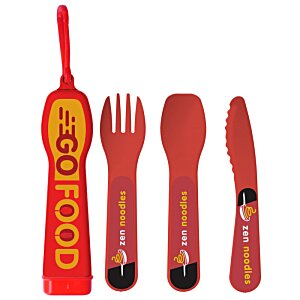 Additional Image 7 - a group of red spoons and forks