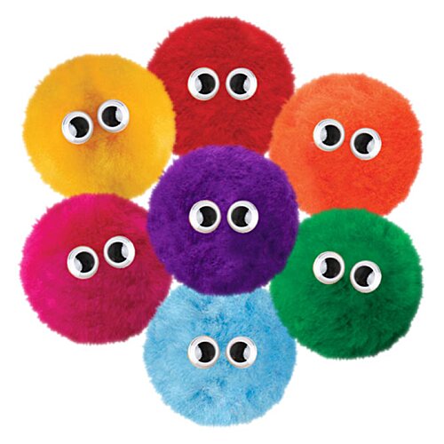 Additional Image 2 - a group of colorful balls with eyes