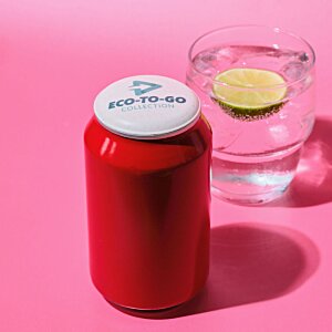 Additional Image 5 - a red can next to a glass of water