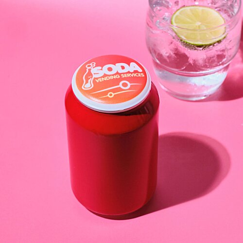 Additional Image 1 - a red can with a white lid