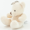 a white teddy bear on a white background