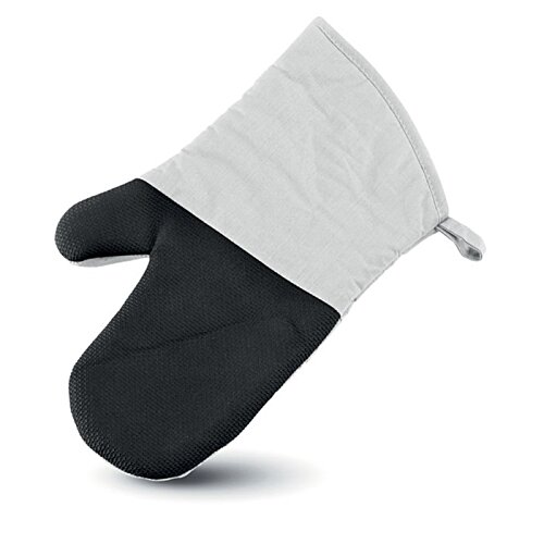 Additional Image 2 - a black and white oven mitt