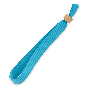 Additional Image 3 - a blue tie with a rubber band