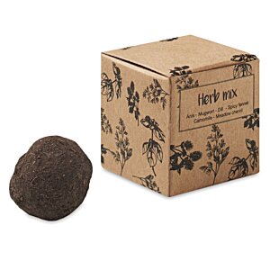 Additional Image 1 - a brown box next to a brown ball