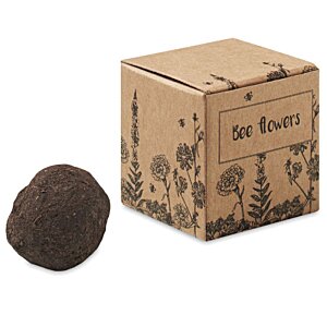 Additional Image 1 - a brown box next to a brown ball