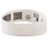 Additional Image 2 - a roll of white paper with black and silver stickers