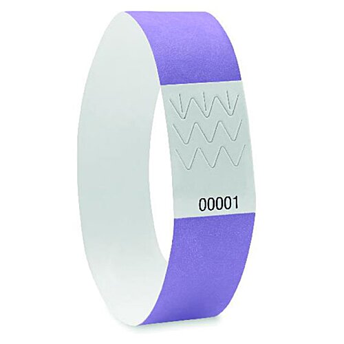 Additional Image 2 - a purple and white wristband