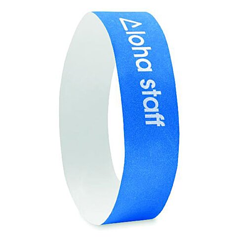Additional Image 3 - a blue wristband with white text