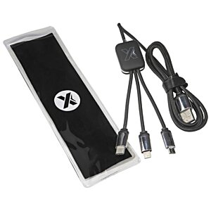 Additional Image 1 - a black rectangular object with a black case and cables