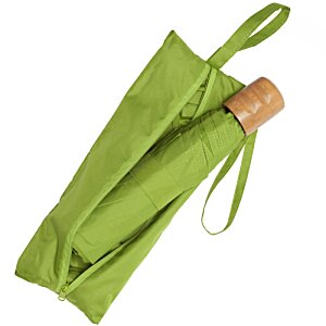Additional Image 5 - a green umbrella with a wooden top