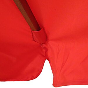 Additional Image 4 - a red cloth with a wooden pole
