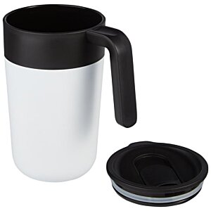 Additional Image 2 - a white and black coffee mug