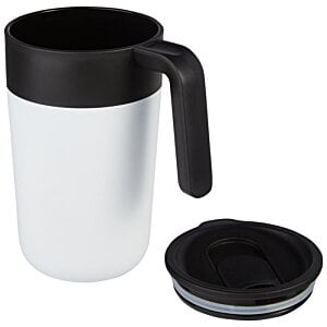 Additional Image 2 - a white and black coffee mug