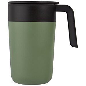 Additional Image 3 - a green and black coffee mug