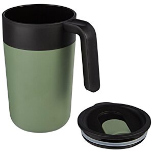 Additional Image 6 - a green and black coffee mug
