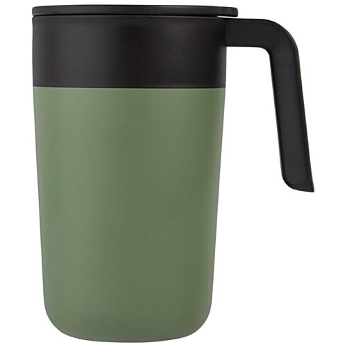 Additional Image 3 - a green and black coffee mug