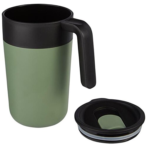 Additional Image 6 - a green and black coffee mug