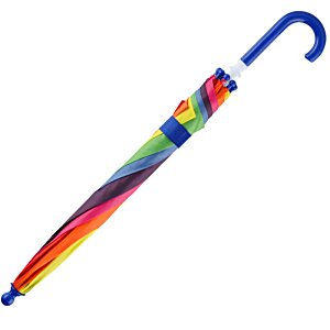 Additional Image 4 - a colorful umbrella with a curved handle