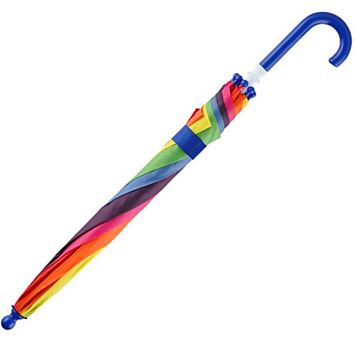 Additional Image 4 - a colorful umbrella with a curved handle