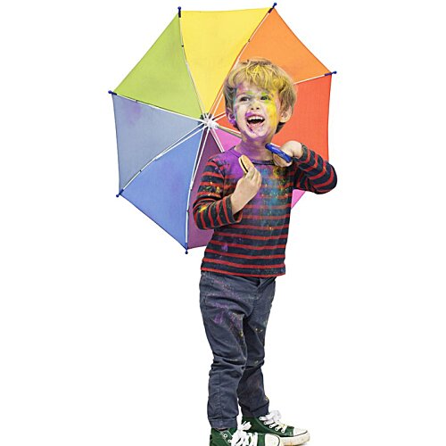 Additional Image 5 - a child holding a colorful umbrella