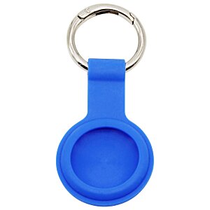 Additional Image 2 - a blue key chain with a ring