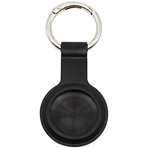 Additional Image 5 - a black key chain with a round black circle
