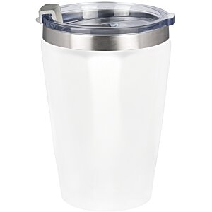 Additional Image 2 - a white cup with a blue lid