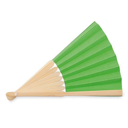 Additional Image 9 - a fan with green and beige stripes