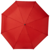 a red umbrella with a black tip