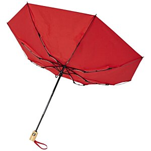 Additional Image 2 - a red umbrella with a black handle