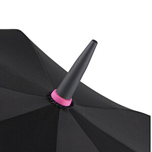 Additional Image 6 - a black umbrella with a pink stripe