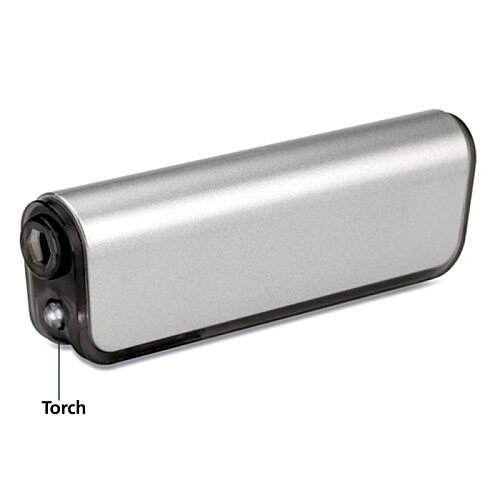 Additional Image 1 - a silver rectangular object with a black border