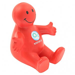 Additional Image 1 - a red toy with a smiley face