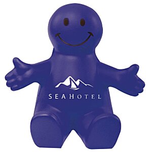 Additional Image 3 - a blue toy with a smiley face