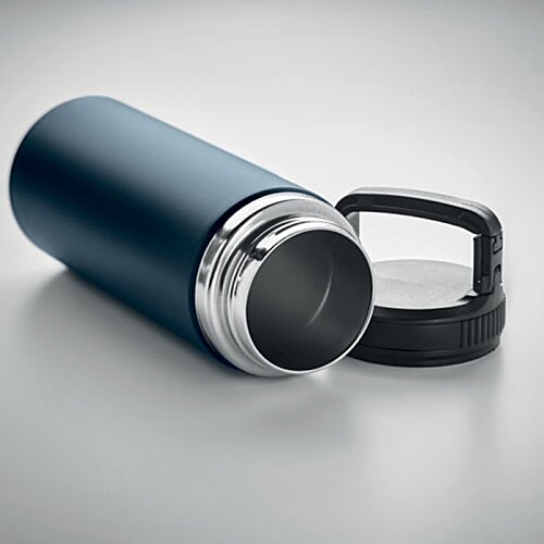 Additional Image 1 - a black and silver thermos