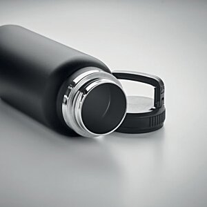 Additional Image 5 - a black and silver thermos