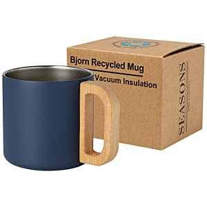 Additional Image 8 - a blue mug next to a brown box