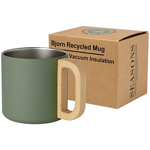 Additional Image 4 - a green mug next to a brown box