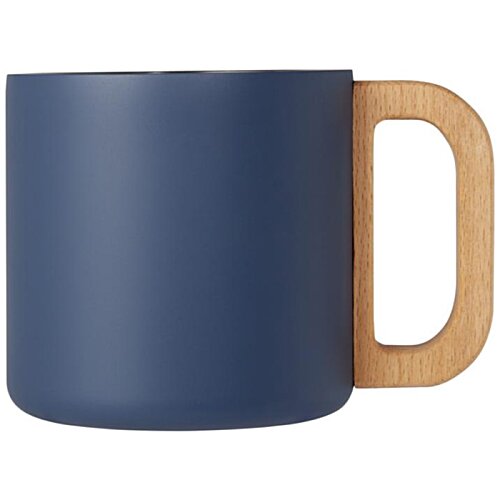 Additional Image 6 - a blue mug with a wooden handle